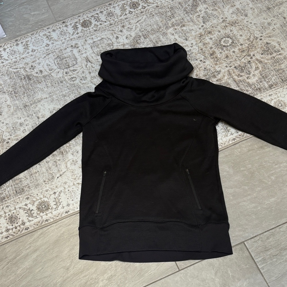 Zella Black Cowl Neck Sweatshirt